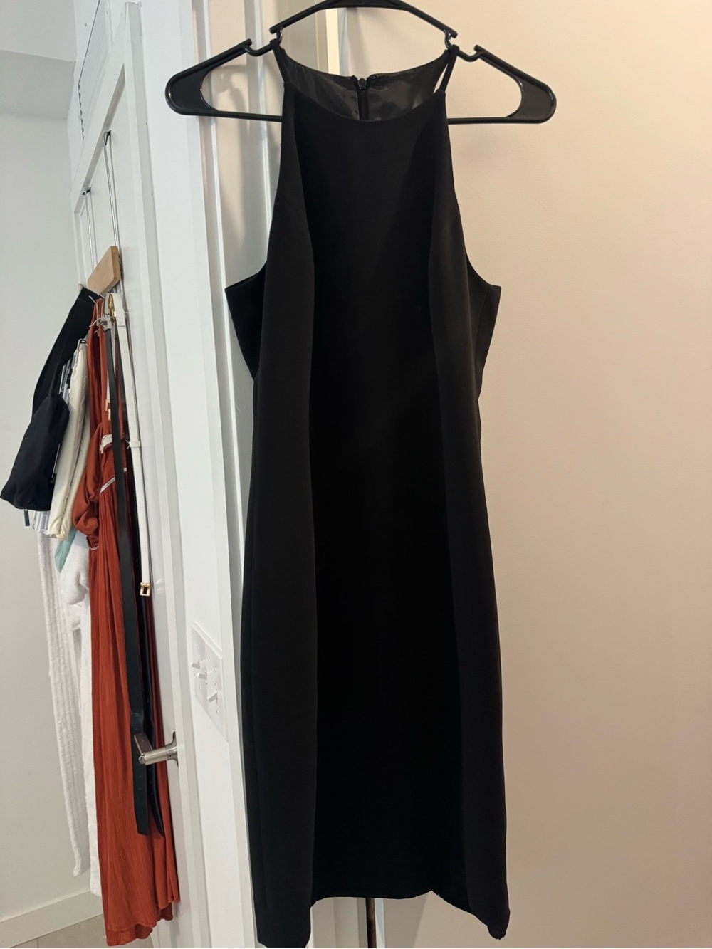 Calvin Klein Black High-Neck Mini Dress